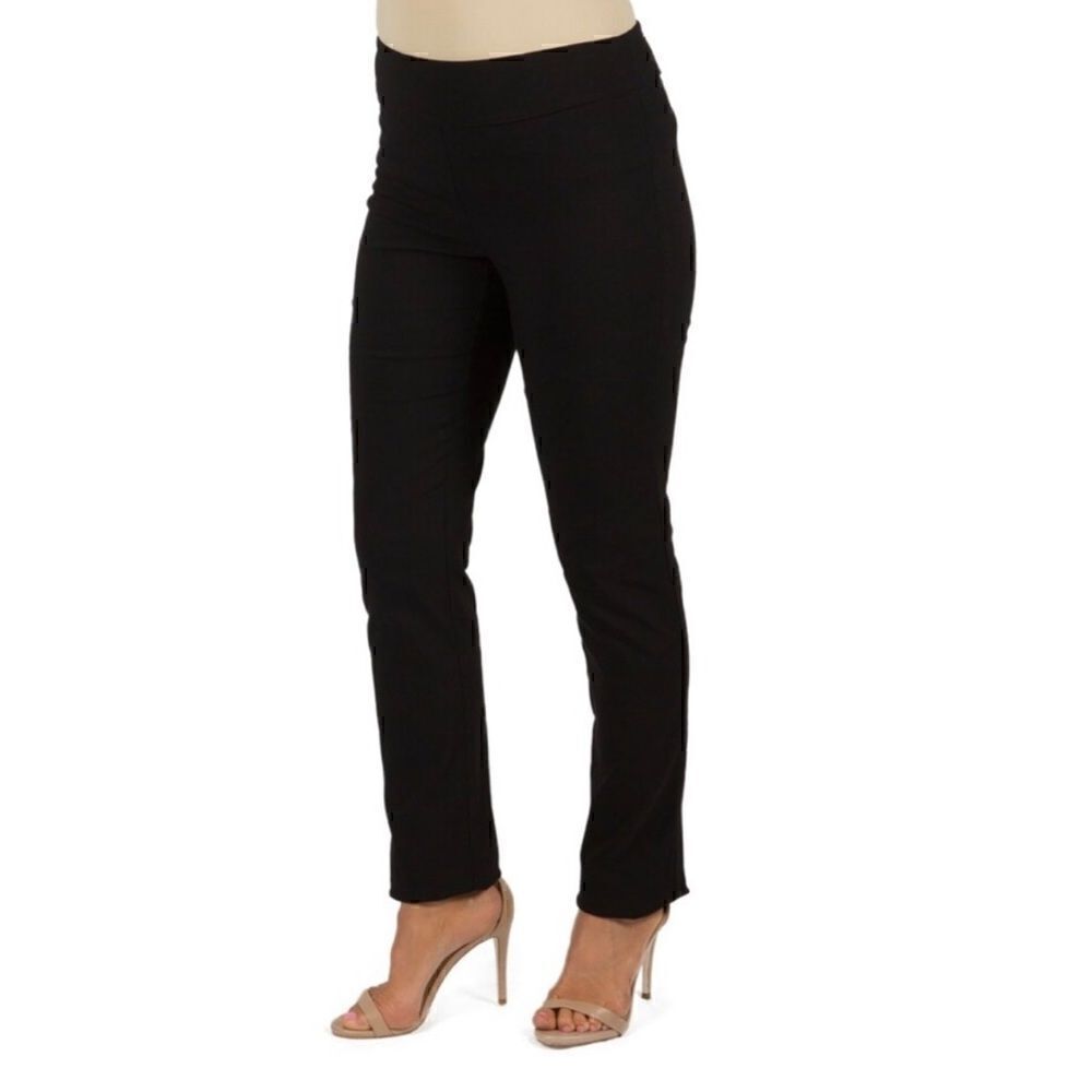 Harve Benard Stretch Fit Dress Pant in Black | SZ 14